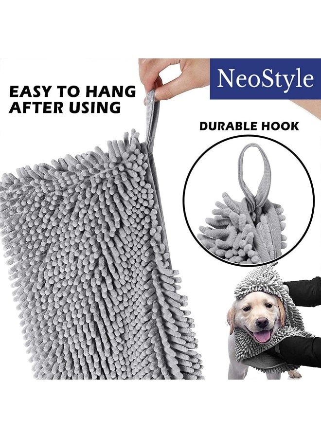NeoStyle Dogs And Cats Bathing Pet Towel Super Absorbent Blanket Bath Towel Quick-Drying Fiber Chenille Multifunctional Bath Towel - Image 5