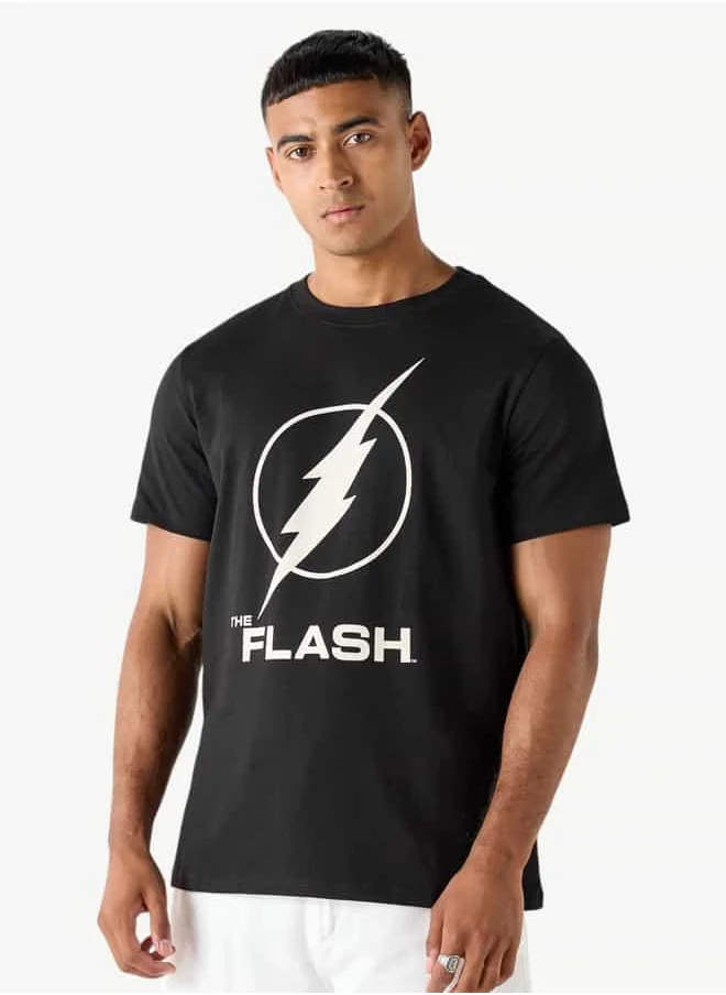 SP Characters Flash Print T-shirt with Short Sleeves