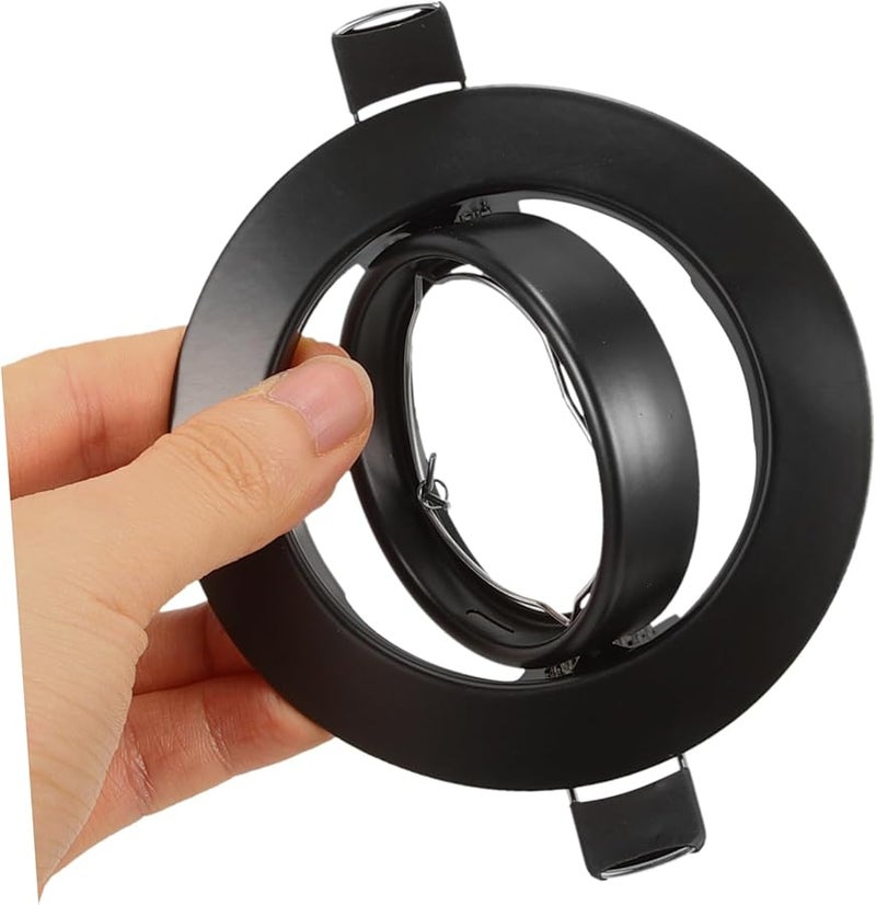 Adjustable Spotlight Bracket for Flush Mount LED Ceiling Light Metal Baffle Trim - Image 4