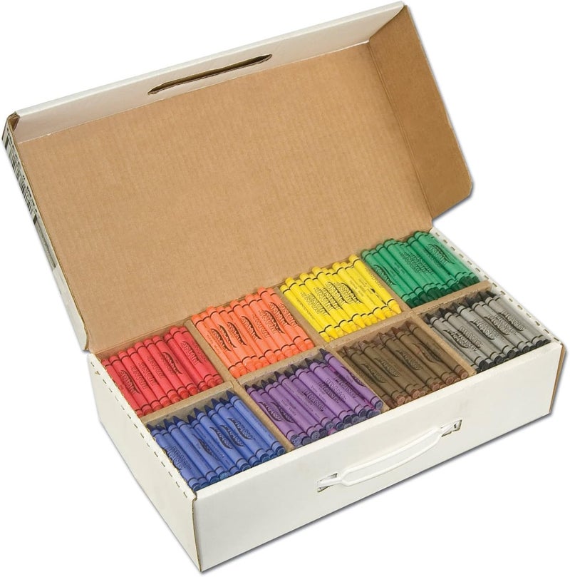Prang Soy Crayons - 800 Count with 8 Vibrant Colors - Image 1