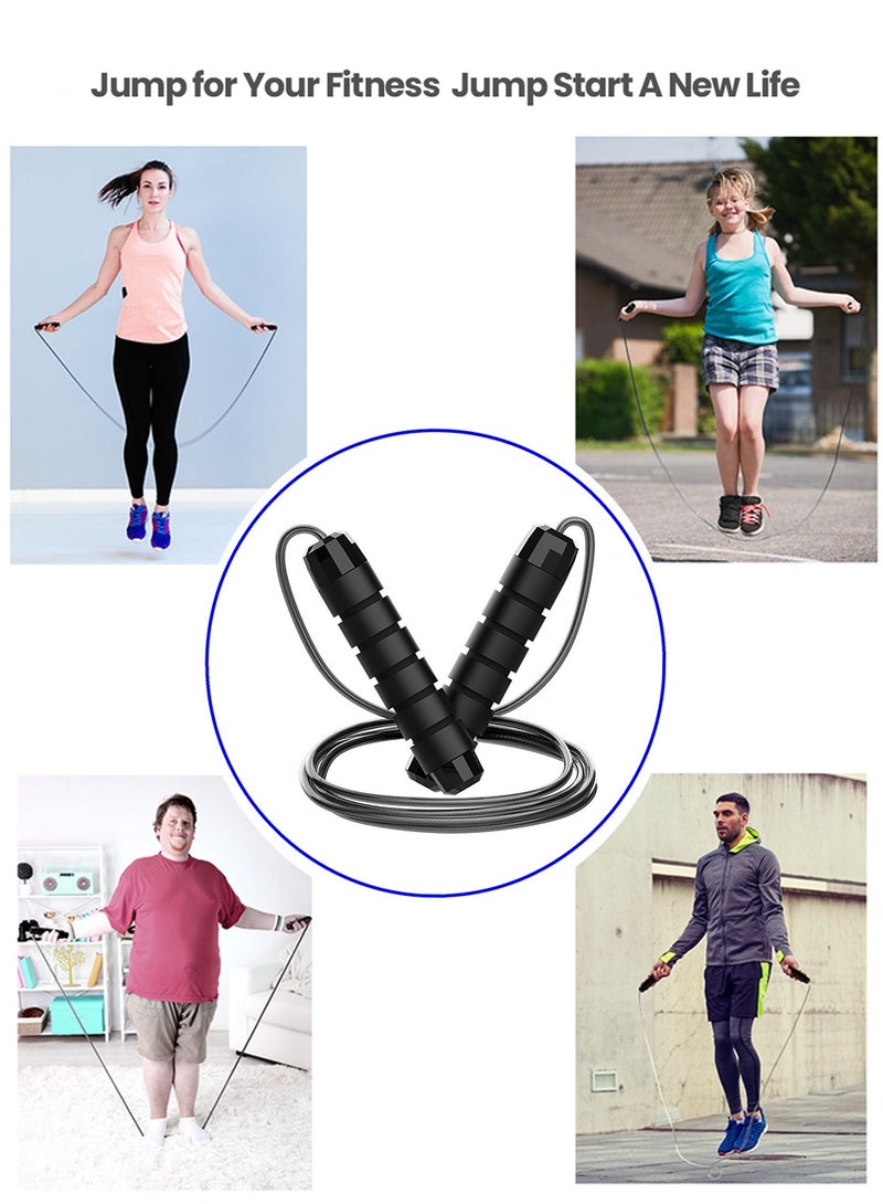CoolRabbie CoolRabbie 9.2ft Jump Rope, Adjustable Jump Ropes, Skipping Rope Tangle-Free Rapid Speed with Ball Bearings, and Weighted Loads  - Image 2