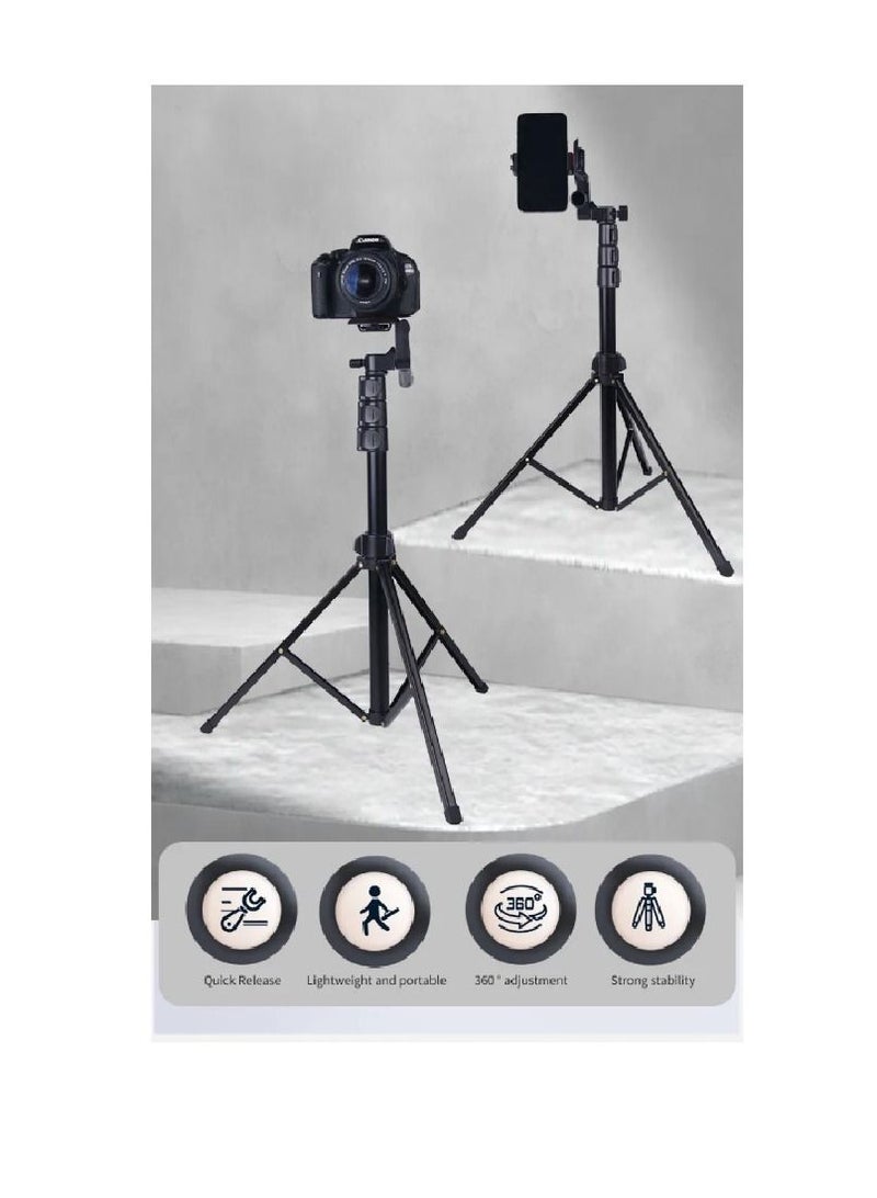 Jmary KP-2206 Multi-functional Adjustable Portable Camera Tripod Cell Phone Holder Floor Stand For Live Streaming - Image 2