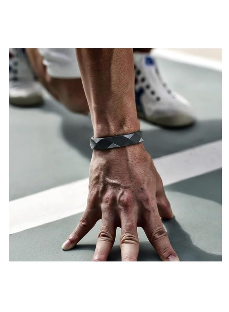 سوار معصم مضاد للكهرباء الساكنة، سوار معصم مضاد للكهرباء الساكنة قابل للتعديل، سوار سيليكون مضاد للكهرباء الساكنة مقاوم للماء ومضاد للكهرباء الساكنة للرجال والنساء (أسود) - Image 5