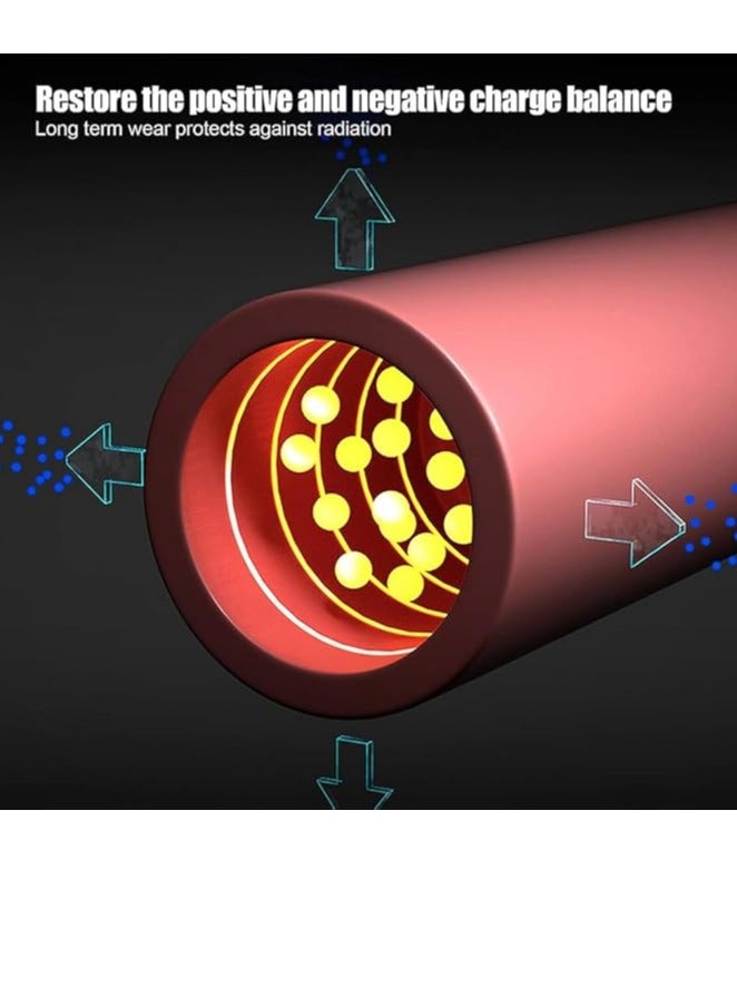 سوار معصم مضاد للكهرباء الساكنة، سوار معصم مضاد للكهرباء الساكنة قابل للتعديل، سوار سيليكون مضاد للكهرباء الساكنة مقاوم للماء ومضاد للكهرباء الساكنة للرجال والنساء (أسود) - Image 3