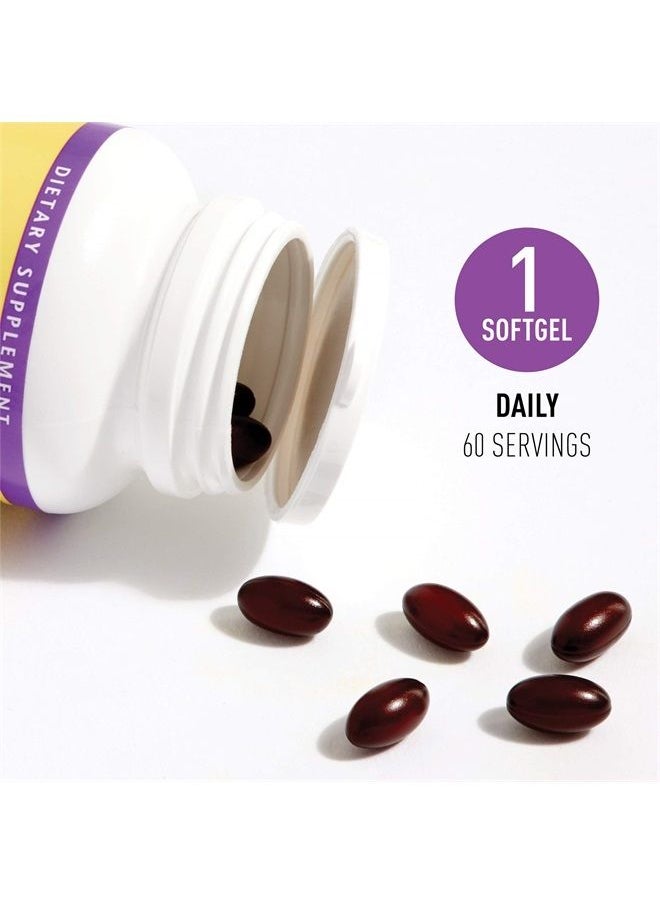 natural Factors - , Coenzyme Q10 400mg, CoQ10 Supplement for Energy, Heart and Antioxidant Support, 60 softgels (60 servings) - Image 1