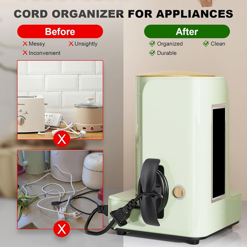 LncBoc Cord Organizer for Kitchen Appliances - 5 Pack Cord Wrapper for Appliances, Kitchen Appliance Cord Organizer Holder for Storage Home Appliances Cord Hider - Image 5