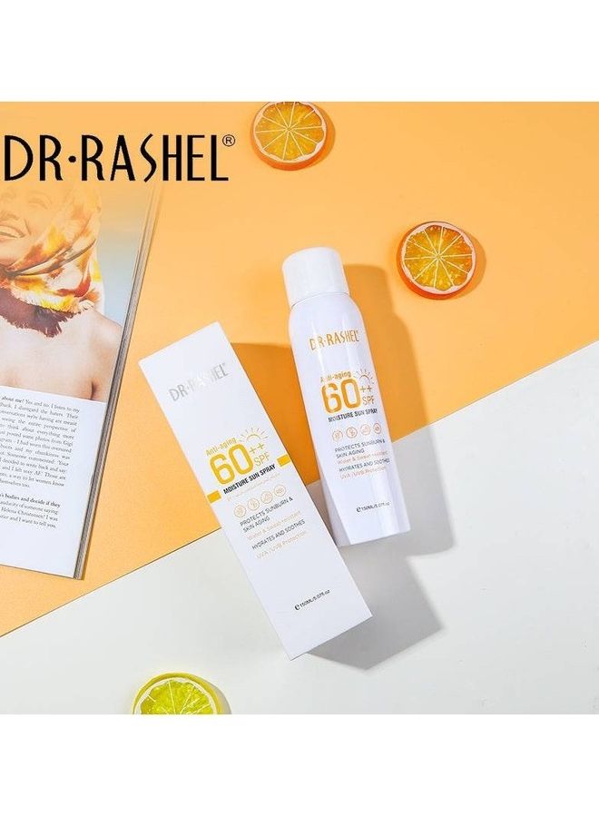 DR. RASHEL Anti-Aging And Moisture Sun Spray SPF 60 Clear 150ml - Image 4