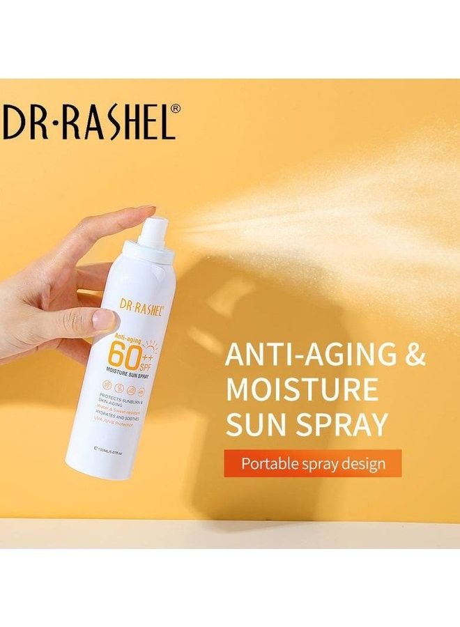DR. RASHEL Anti-Aging And Moisture Sun Spray SPF 60 Clear 150ml - Image 2