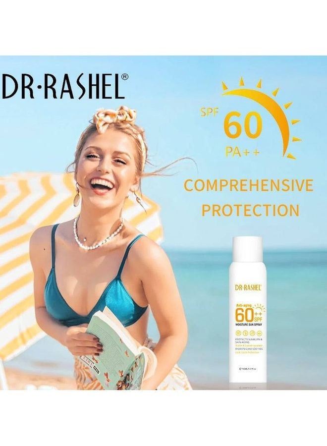 DR. RASHEL Anti-Aging And Moisture Sun Spray SPF 60 Clear 150ml - Image 3
