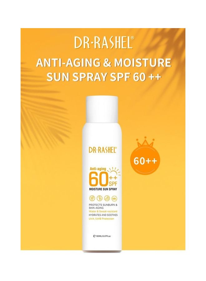 DR. RASHEL Anti-Aging And Moisture Sun Spray SPF 60 Clear 150ml - Image 1