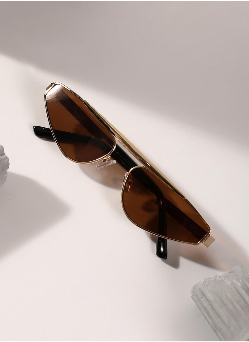 Haute Sauce - The Swish Cateye Sunglasses - Chocolate Brown - Image 1