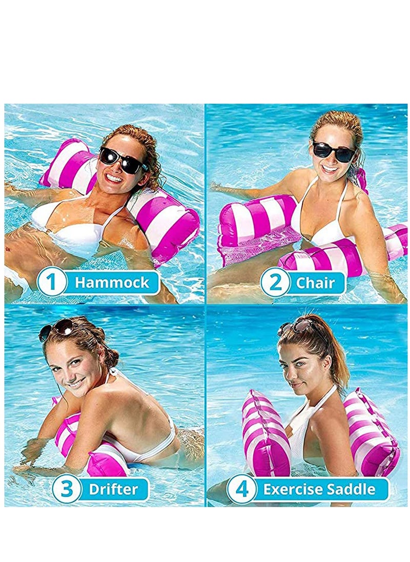 SYOSI - Inflatable Water Hammock, Swimming Pool Beach Floating Recliner Inflatable Water Hammock Floating Bed Lounge Chair Drifter Swimming Pool Beach - Image 1