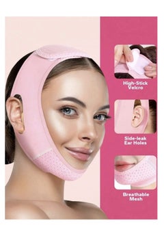 Generic Reusable Face Mask, Jaw Line Mask, Double Chin Lifter, Chin Patch, Chin Strap, V-Shape Strap, V-Shape Sagging Mask, Perfect as a Gift for a Friend  - Image 3
