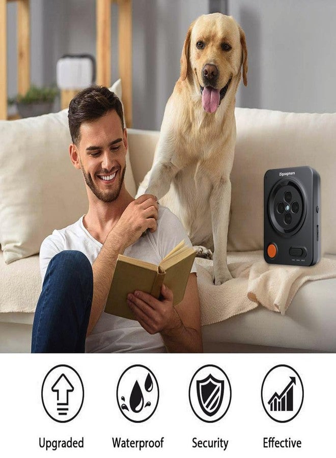 Zigzagmars Anti Barking Devices, Ultrasonic Barking Deterrent Devices with 3 Frequency Modes & 33FT, Waterproof Rechargeable Dog Bark Box Stop Barking Devices for Indoor Outdoor – No App Needed, Instant Use - Image 5