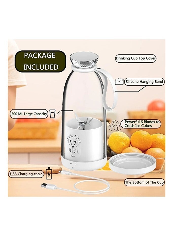 Macon Portable Mini Blender for Shakes & Smoothies, USB Rechargeable, 2400mAh Battery, Personal Juicer Bottle , Travel Friendly Fruit Mixer - Image 5