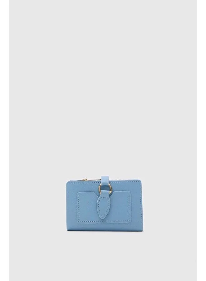 Kiki Snap-Closure Women's Wallet Baby Blue