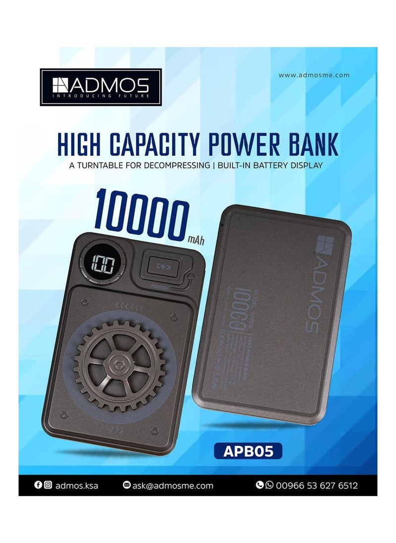 Admos - 10000 mAh 22.5W Fast Charge Portable Mini Power Bank - Image 1