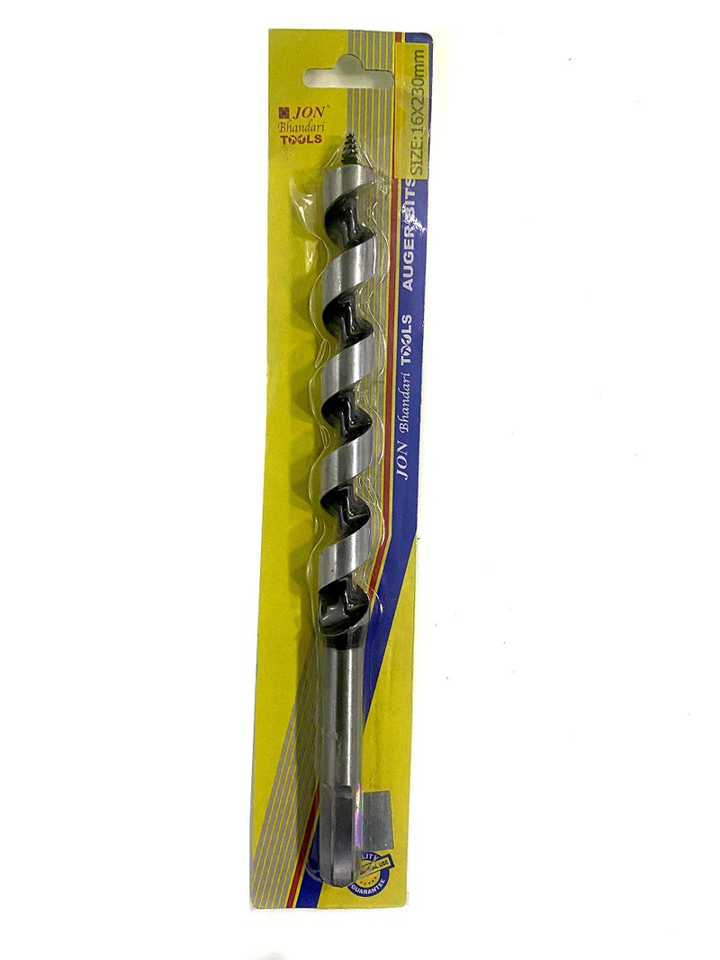 Jon Bhandari Tools 16mm Auger Drill Bit – Heavy Duty, Hardened Steel, Wide Flutes for Fast Chip Removal, Forged Wood Bits for Precision Drilling in Hardwood & Softwood – Woodworking, Carpentry & DIY - Image 3