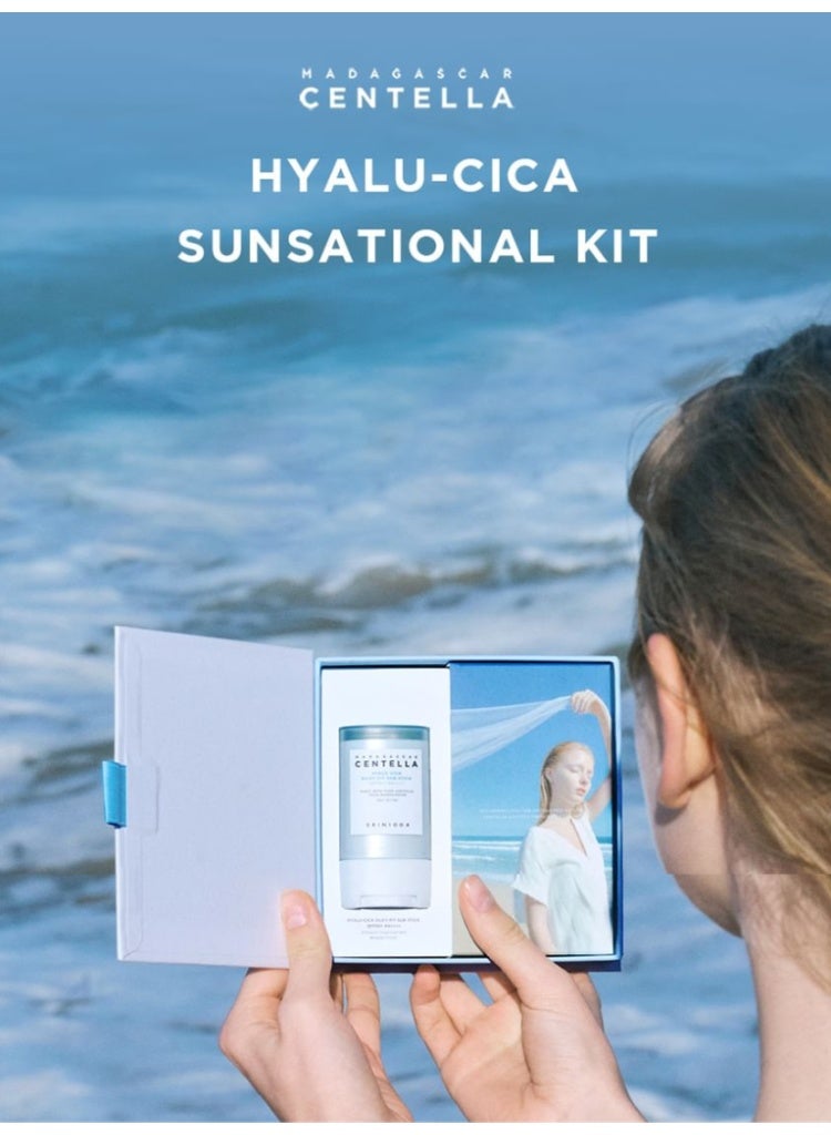 SKIN1004 Hyalu-Cica Sunsational Kit for Soothing, Moisture & Daily UV Defense 50ml - Image 4