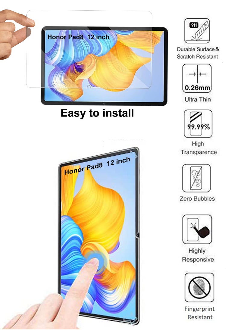 Generic - Honor Pad 8 12 inches Tempered Glass Screen Protector - Premium HD Delicate Touch , Higher Transparency , Easy to Install ,Anti-scratch and Bubble-free Screen Protector - Clear - Image 1