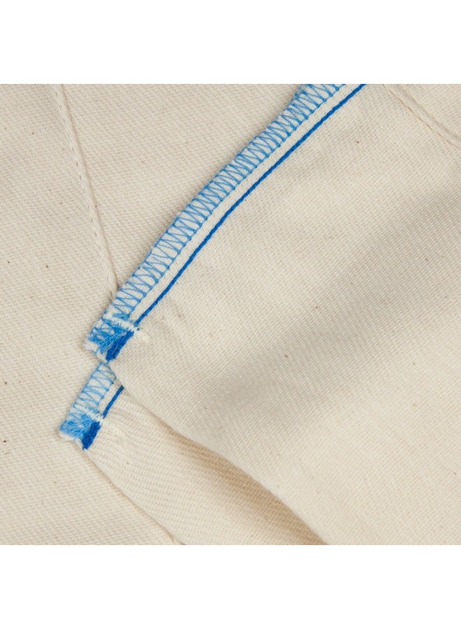 أوسوكوزي حفاضات قماشية قابلة للطي غير مبيضة من OsoCozy - 100% قطن، متينة، ناعمة، ماصة، مستدامة واقتصادية - 12 بوصة × 16 بوصة، تناسب وزن 7-15 رطلاً - (للرضع 4 × 8 × 4) - Image 4