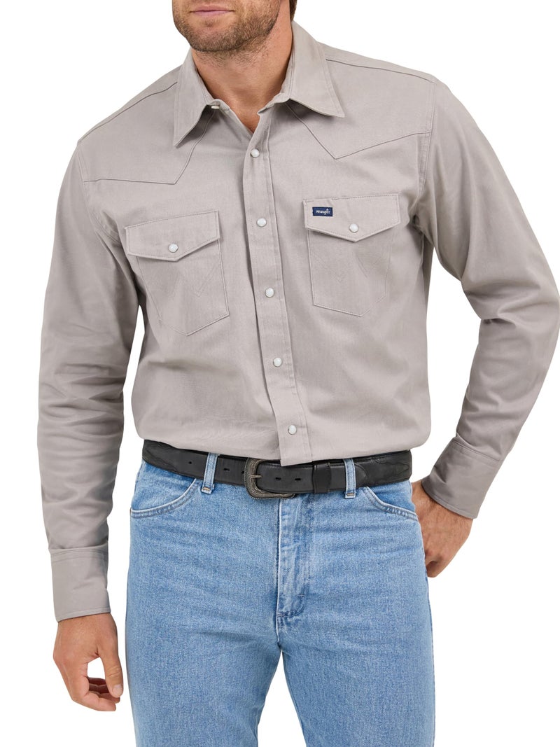 Wrangler Mens Premium Performance Workshirt Button Down Shirts, Cement, XX-Large US - Image 4