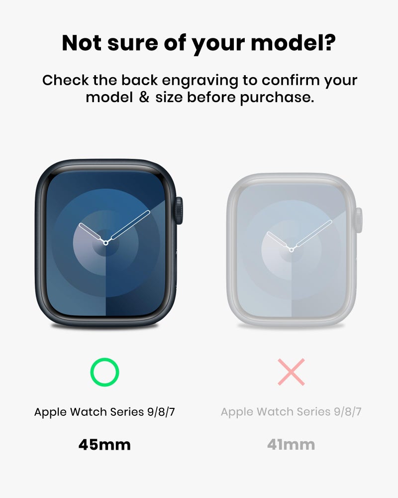 amBand Rugged Case with Band for Apple Watch 45mm, Compatible with Apple Watch (iWatch) Series 9/8/7, Military Grade Shockproof Bumper Cover, Tactical Band for Men, Army Green - Image 2