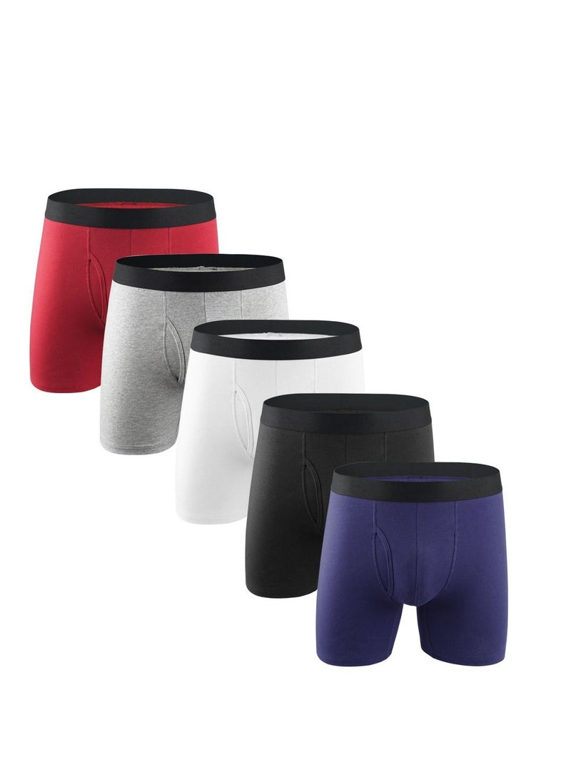 Loquat - 5pcs Breathable Boxers Set Multicolour - Image 1