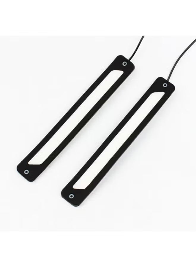Goolsky Car Daytime Running Light 25.5cm COB Ultra-Thin High Brightness 2pcs Universal 25.5cm COB LED Car Driving Light Bar Automotive LED Light Bar - Image 5