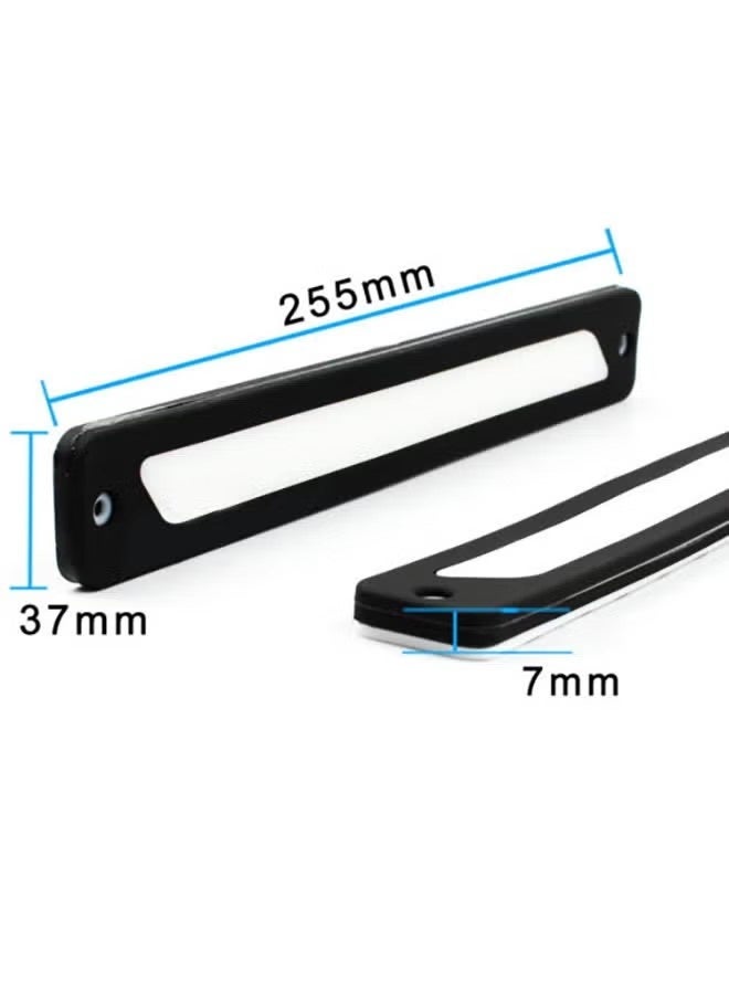 Goolsky Car Daytime Running Light 25.5cm COB Ultra-Thin High Brightness 2pcs Universal 25.5cm COB LED Car Driving Light Bar Automotive LED Light Bar - Image 4