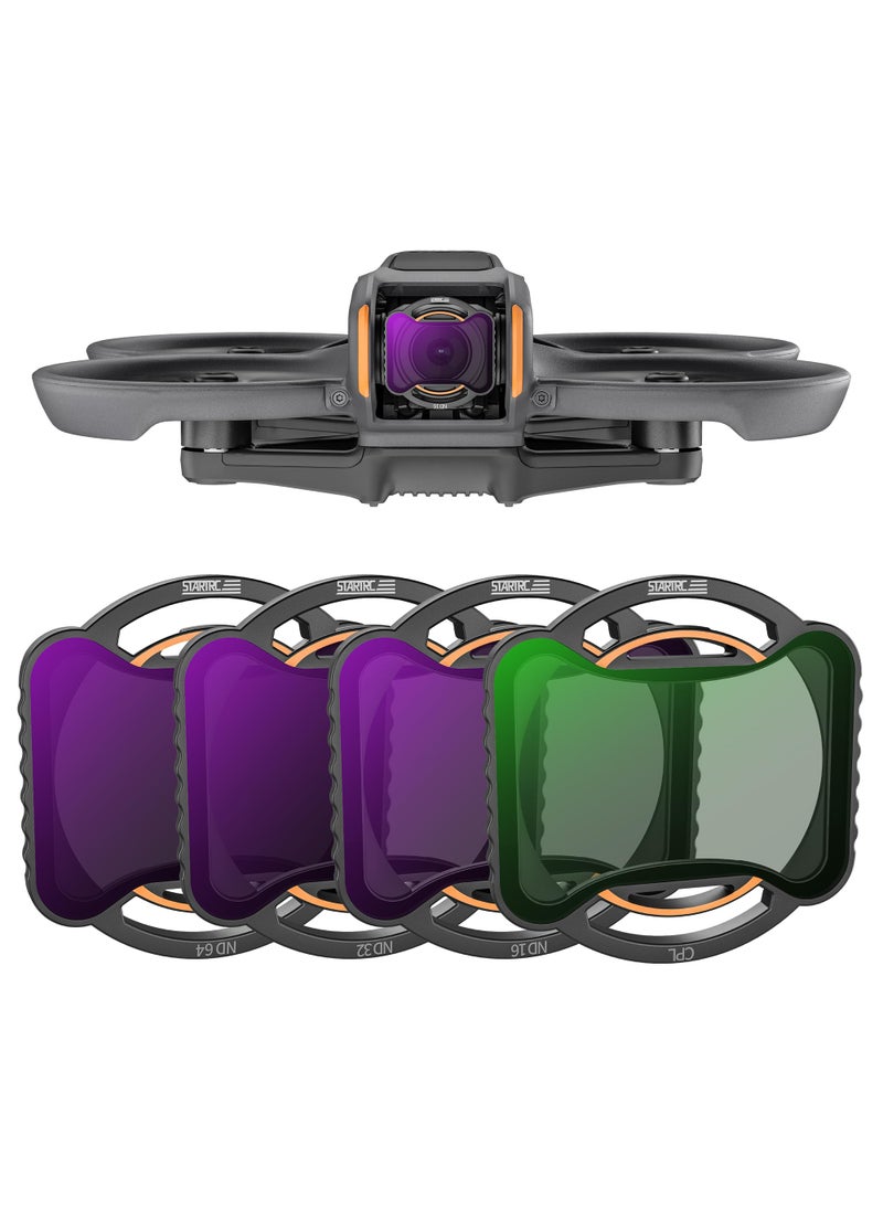 STARTRC STARTRC ND CPL Filters for DJI Avata 2, 4 Pack CPL ND16 ND32 ND64 Neutral Density Camera Lens Filter Compatible with DJI Avata 2, Multi Coated HD Optical Glass  - Image 1