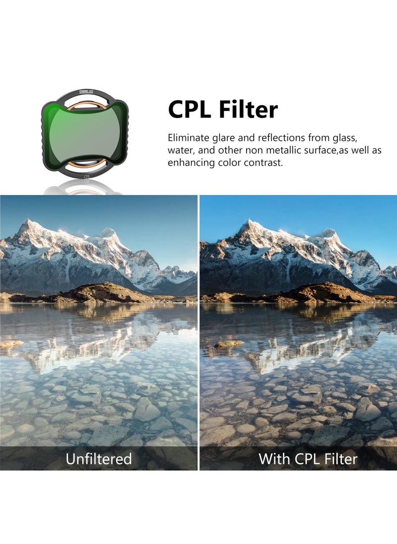 STARTRC STARTRC ND CPL Filters for DJI Avata 2, 4 Pack CPL ND16 ND32 ND64 Neutral Density Camera Lens Filter Compatible with DJI Avata 2, Multi Coated HD Optical Glass  - Image 4