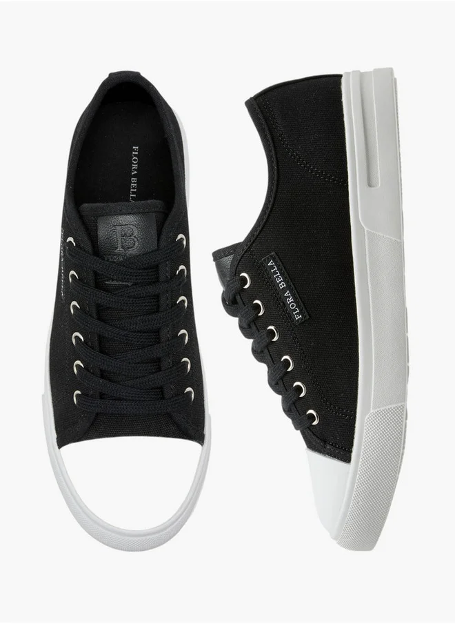 Flora Bella By Shoexpress Logo Detail Lace-Up Sneakers