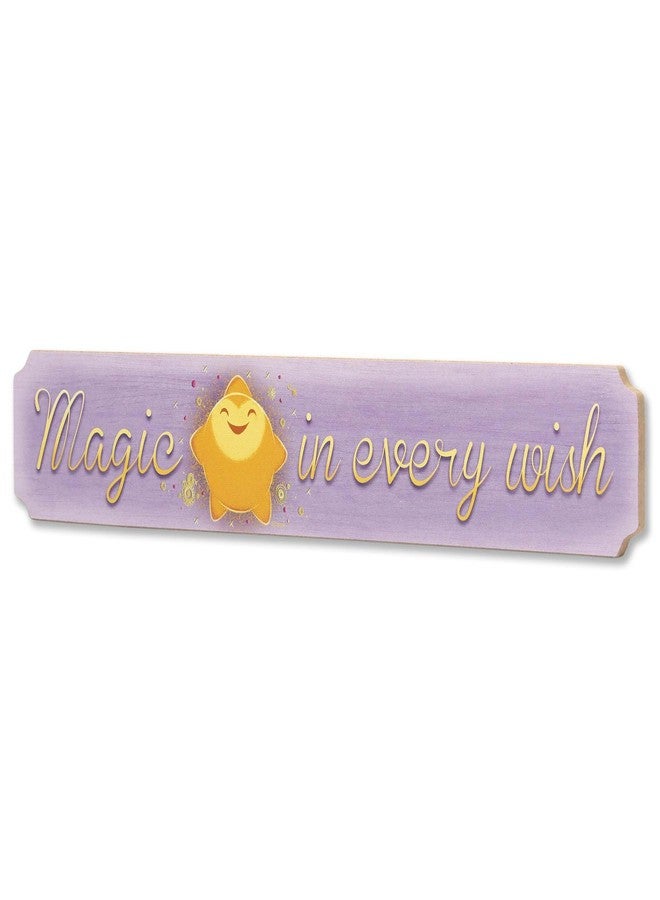 Open Road Brands Disney Wish Magic In Every Wish Wood Wall Decor - Fun Horizontal Wish Sign for Kids' Bedroom or Play Room - Image 2