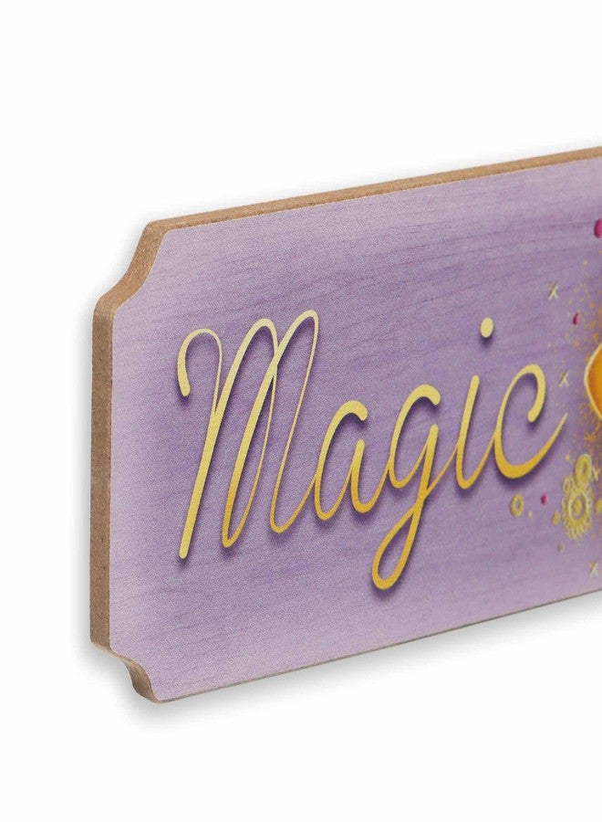Open Road Brands Disney Wish Magic In Every Wish Wood Wall Decor - Fun Horizontal Wish Sign for Kids' Bedroom or Play Room - Image 4
