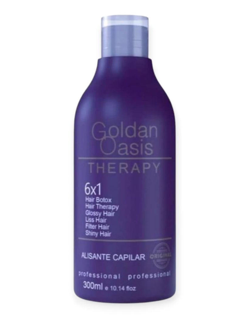 Golden Oasis Golden Oasis Brazilian Straightening Treatment for Formalin-Free Hair - (Straightening - Treatment - Nourishment) 6 x 1 . 300 ml