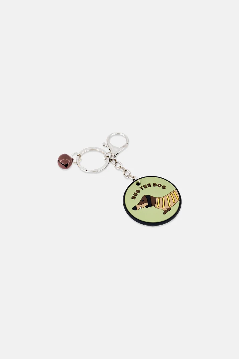 Muy Mucho Women Graphic Print Rubber Key Chain, Green
