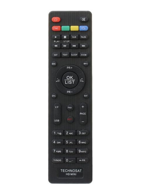 Technosat HD Receiver Remote Control Black
