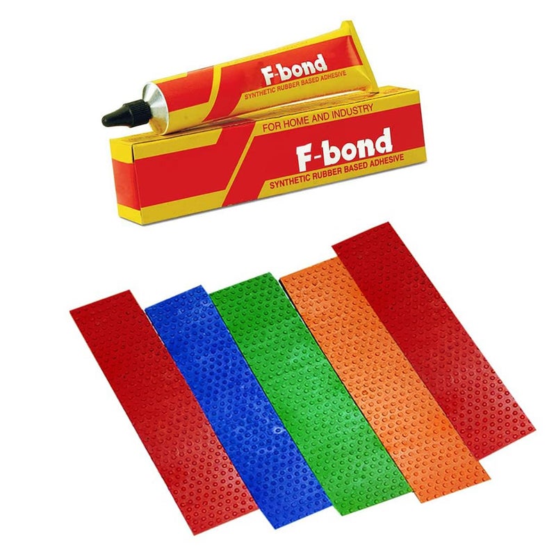 Grès Cricket Bat Toe Guard 5 Pcs with F-Bond & 4 Pcs Sand Paper for Full-Size Cricket Bat Protection, Durable & Reliable Bat Care Kit - Image 4