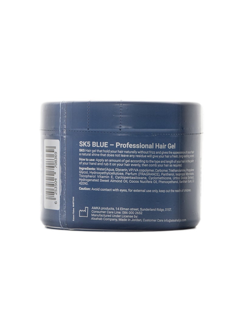 SK5 Blue Power Anti-Frizz Hair Styling Gel - Professional Hold, 500ml - Image 3