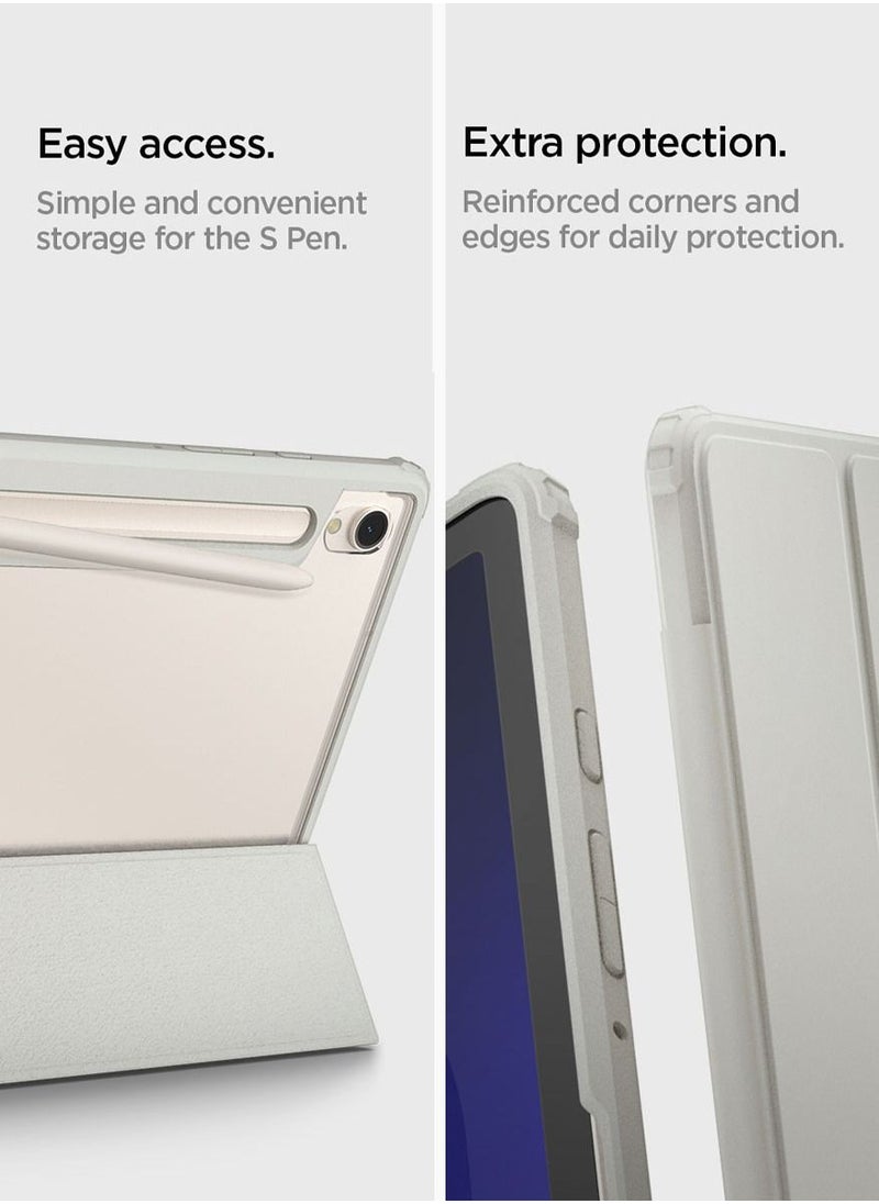 Ultra Hybrid Pro for Samsung Galaxy Tab S9 (2023) with Dual S-Pen Holder - Gray