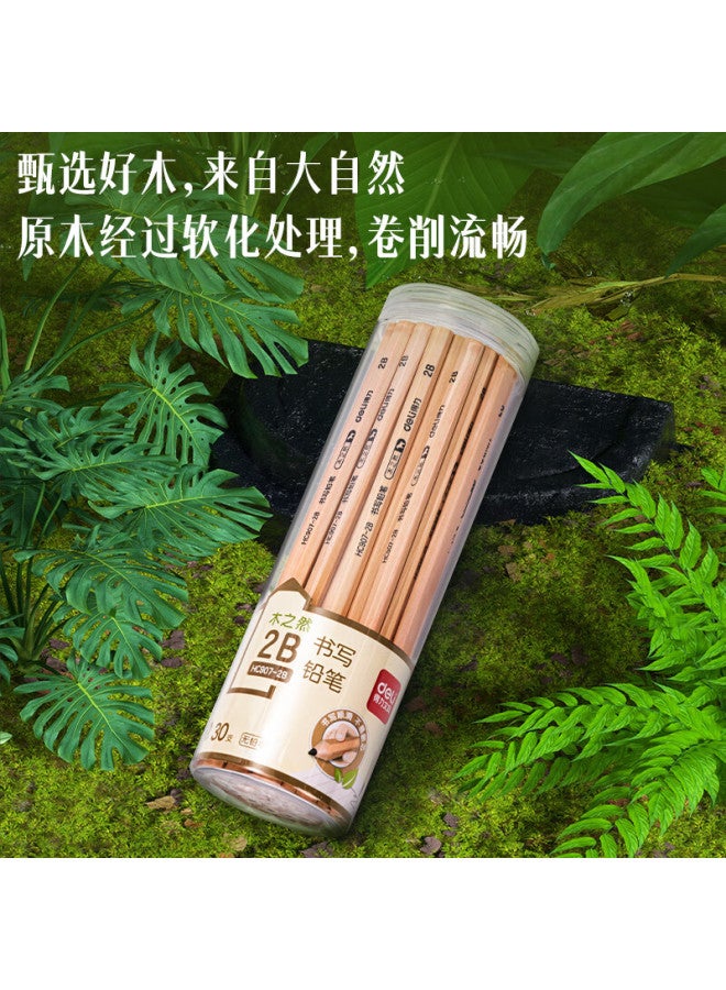ديلي Deli Wooden Hexagonal 2b Pencils , أقلام سلسلة Muziran، أقلام رسم وتخطيط للطلاب، هدية، Hc907-2b - Image 5