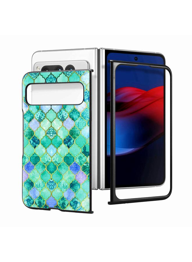 S-TOP Case For Google Pixel Fold Colored Drawing Leather Skin Back Cover Phone Case - Image 4