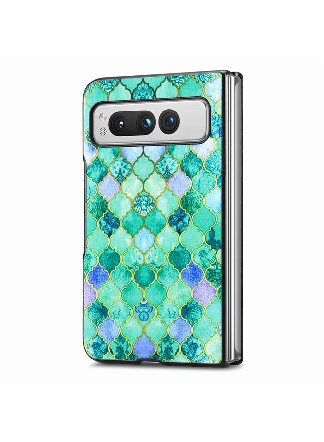 S-TOP Case For Google Pixel Fold Colored Drawing Leather Skin Back Cover Phone Case - Image 2