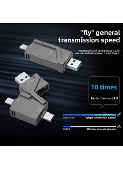Generic The Metal High-speed U Disk OTG Mobile Phone U Disk For Apple Android Computer Type-c3.0USB3.0-Capacity:128GB  - Image 2