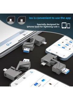 Generic The Metal High-speed U Disk OTG Mobile Phone U Disk For Apple Android Computer Type-c3.0USB3.0-Capacity:128GB  - Image 4