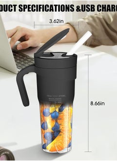 Generic Multi-Design USB Rechargeable Electric Juice Blender 400 ml Blender gym sports travel use  - Image 4
