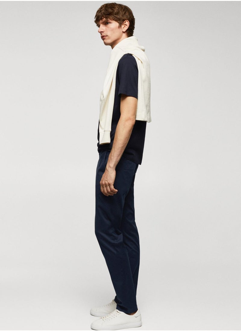 Mango Man Essential Straight Fit Pants  - Image 3