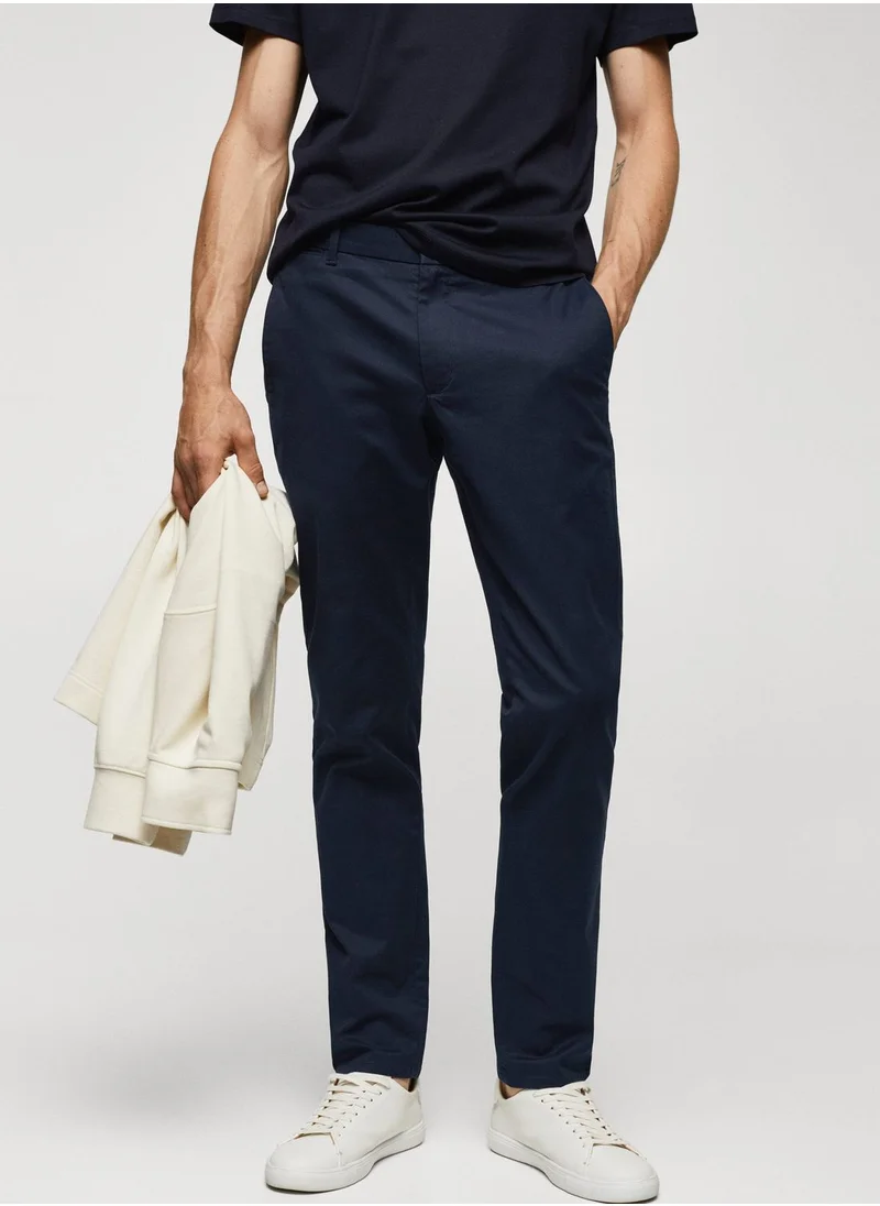 Mango Man Essential Straight Fit Pants