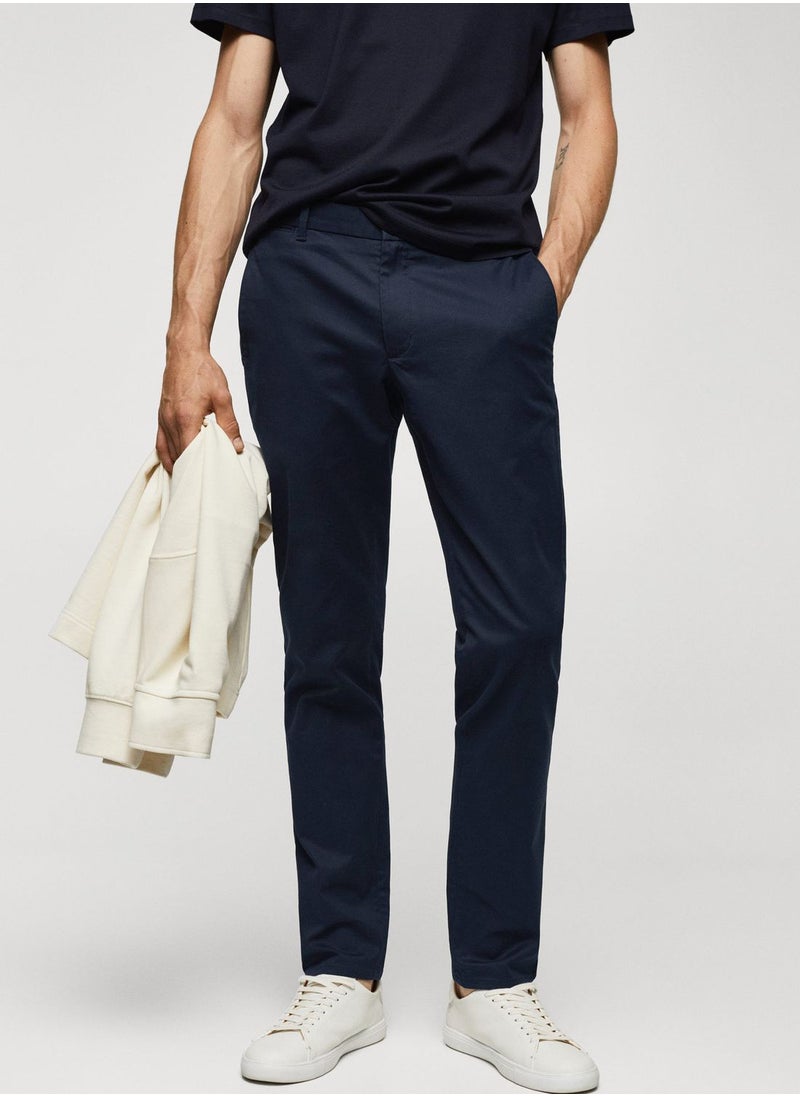Mango Man Essential Straight Fit Pants  - Image 1